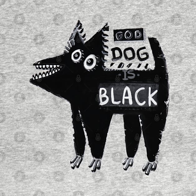 black dog by Angel Rivas